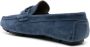 Baldinini Blauwe Leren Loafers Elegant Gesloten Platte Blue Heren - Thumbnail 7