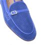 Baldinini Blue perforated nubuck loafer - Thumbnail 2