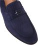 Baldinini Blue printed suede loafer - Thumbnail 2