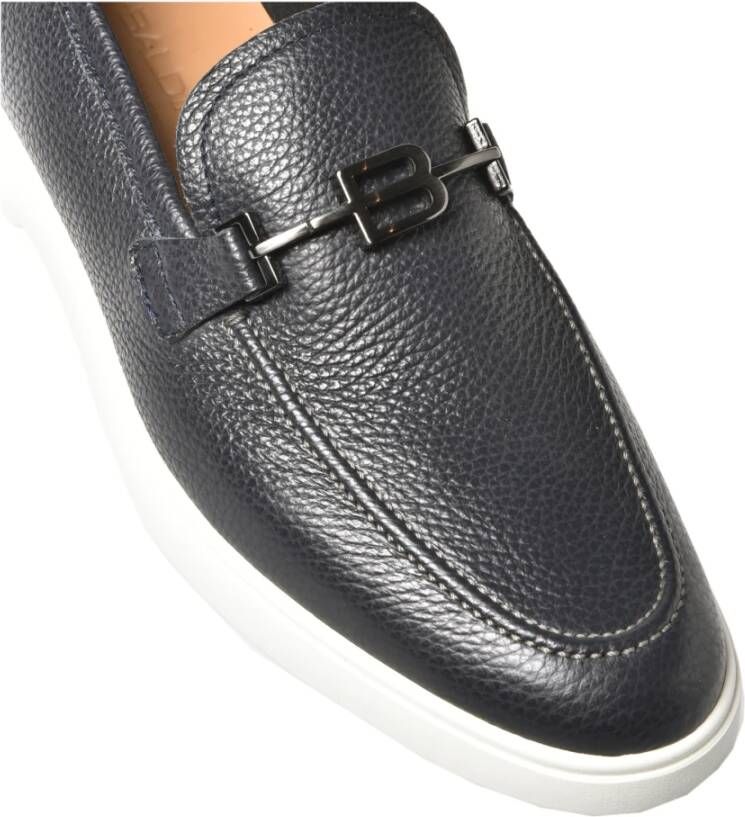 Baldinini Blue tumbled loafer