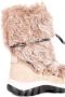 Baldinini Leather ankle boot with fur inserts in black and taupe Beige Dames - Thumbnail 8