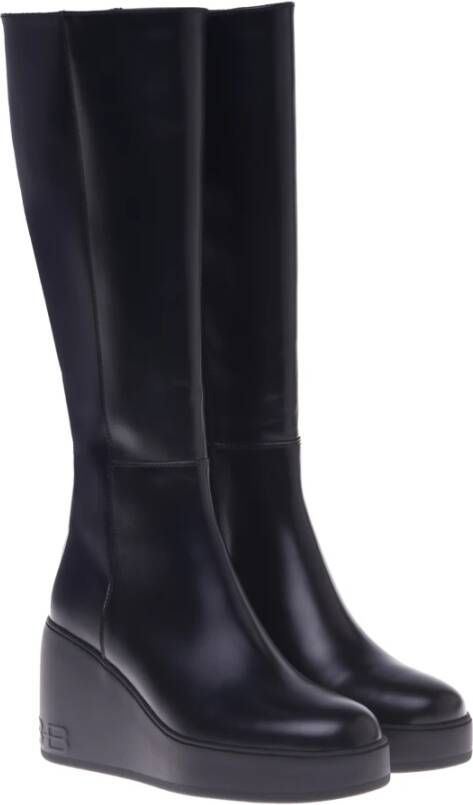 Baldinini Boots in black leather Black Dames
