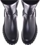 Baldinini Boots in stretchy eco-nappa and black leather Black Dames - Thumbnail 2