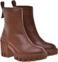 Baldinini Brown calfLeather ankle boots Brown Dames - Thumbnail 3