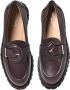 Baldinini Brown leather and tumbled leather loafers - Thumbnail 2