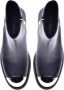 Baldinini Combat boots in black leather Black Dames - Thumbnail 2