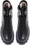Baldinini Combat boots in black leather Black Dames - Thumbnail 2
