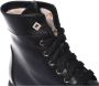 Baldinini Combat boots in black leather Black Dames - Thumbnail 4
