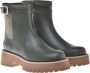 Baldinini Combat boots in olive leather and suede Green Dames - Thumbnail 3
