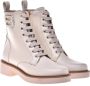 Baldinini Combat boots in vanilla leather Beige Dames - Thumbnail 3