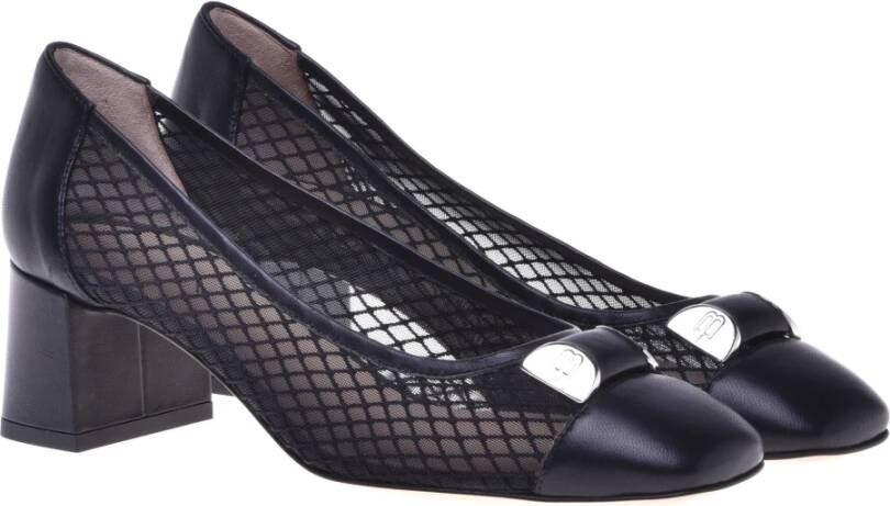 Baldinini Court shoe in black mesh Black Dames