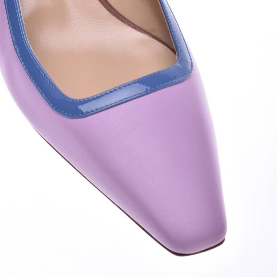 Baldinini Court shoe in lilac and blue calfskin Multicolor Dames
