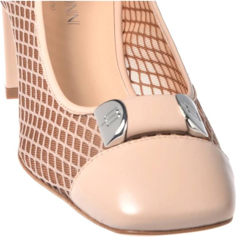 Baldinini Court shoe in nude mesh Beige Dames