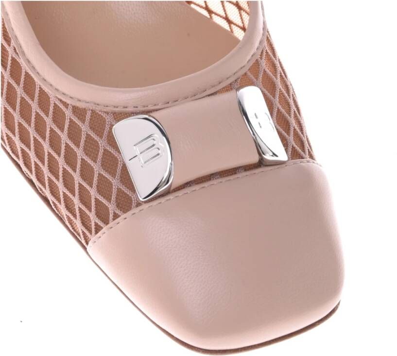 Baldinini Court shoe in nude mesh Beige Dames