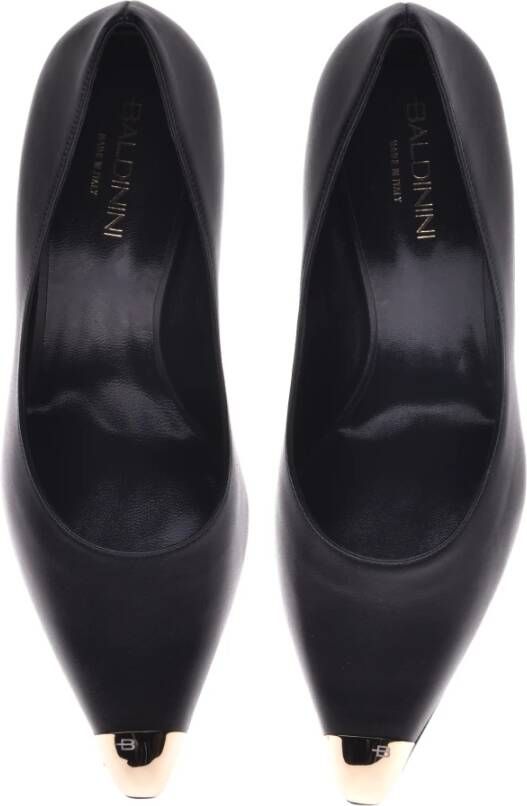 Baldinini Court shoes in black leather Black Dames