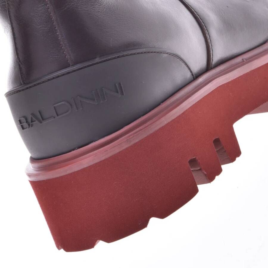 Baldinini Dark brown calfskin ankle boots Bruin Heren