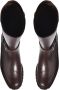 Baldinini Dark brown leather and tumbled leather boots - Thumbnail 2