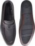 Baldinini Dark brown tumbled leather and leather loafers - Thumbnail 2