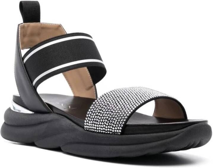 Baldinini Flat Sandals Black Dames