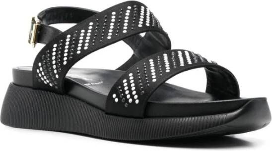 Baldinini Flat Sandals Black Dames