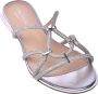 Baldinini Flat sandals with silver rhinestones Grijs Dames - Thumbnail 4