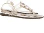 Baldinini Stijlvolle zomerse platte sandalen Grijs Dames - Thumbnail 2