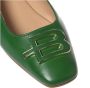 Baldinini Green nappa ballerina - Thumbnail 2