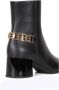 Baldinini Black calfskin ankle boots Zwart Dames - Thumbnail 4