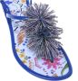 Baldinini Jelly sandal in blue rubber - Thumbnail 2