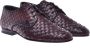 Baldinini Lace-up in brown woven leather Brown Heren - Thumbnail 3