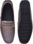 Baldinini Lace-up in taupe perforated nubuck Gray Heren - Thumbnail 2