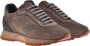 Baldinini Lace-up in taupe perforated suede Brown Heren - Thumbnail 3