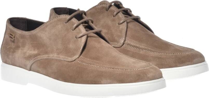 Baldinini Lace-up in taupe suede Brown Heren