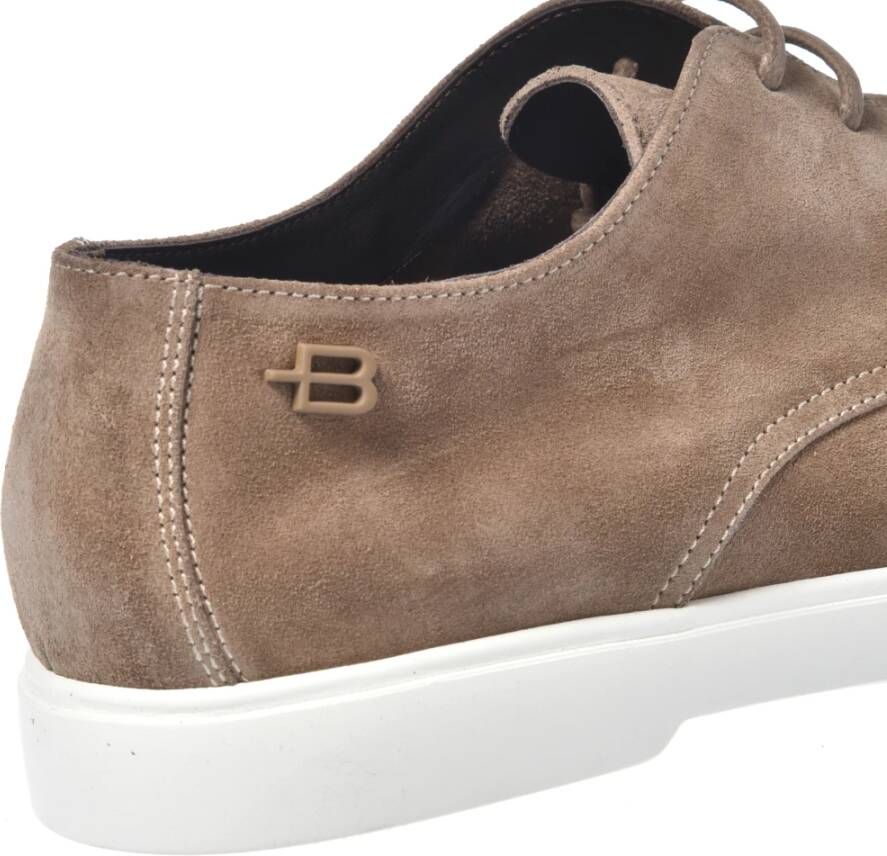 Baldinini Lace-up in taupe suede Brown Heren