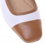 Baldinini Leather and white nappa ballerina flat - Thumbnail 2