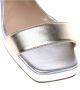 Baldinini Light gold and silver laminated nappa sandal - Thumbnail 2