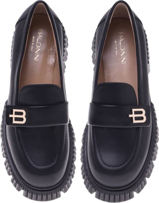 Baldinini Loafer in black calfskin Black Dames