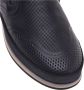 Baldinini Loafer in black perforated calfskin Black Heren - Thumbnail 4