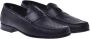 Baldinini Loafer in black perforated calfskin Black Heren - Thumbnail 3