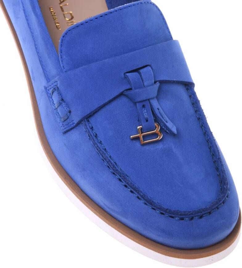 Baldinini Loafer in blue nubuck