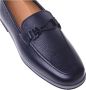 Baldinini Loafer in blue tumbled leather - Thumbnail 2