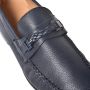 Baldinini Loafer in blue tumbled leather - Thumbnail 2