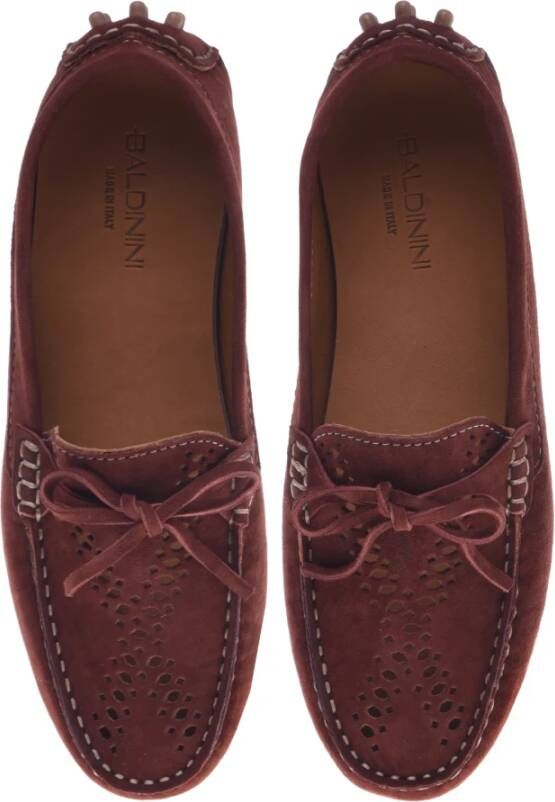 Baldinini Loafer in brown suede Brown Dames