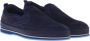 Baldinini Loafer in dark blue perforated suede Blue Heren - Thumbnail 3