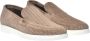 Baldinini Loafer in taupe perforated suede Beige Heren - Thumbnail 3