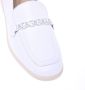 Baldinini Loafer in white tumbled leather - Thumbnail 2