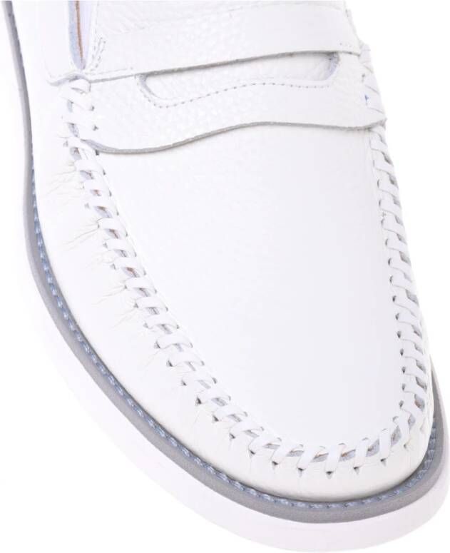 Baldinini Loafer in white tumbled leather