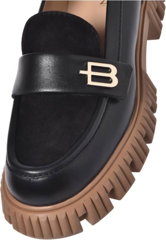 Baldinini Loafers in black suede and leather