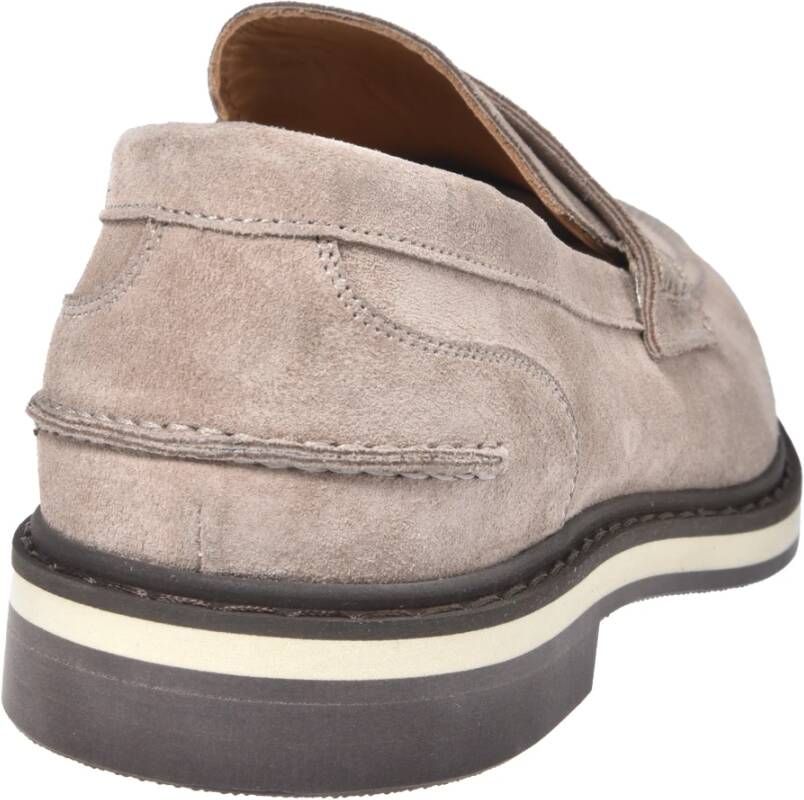 Baldinini Loafers in grey suede leather