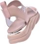 Baldinini Nude patent leather and calfskin sandals Beige Dames - Thumbnail 8